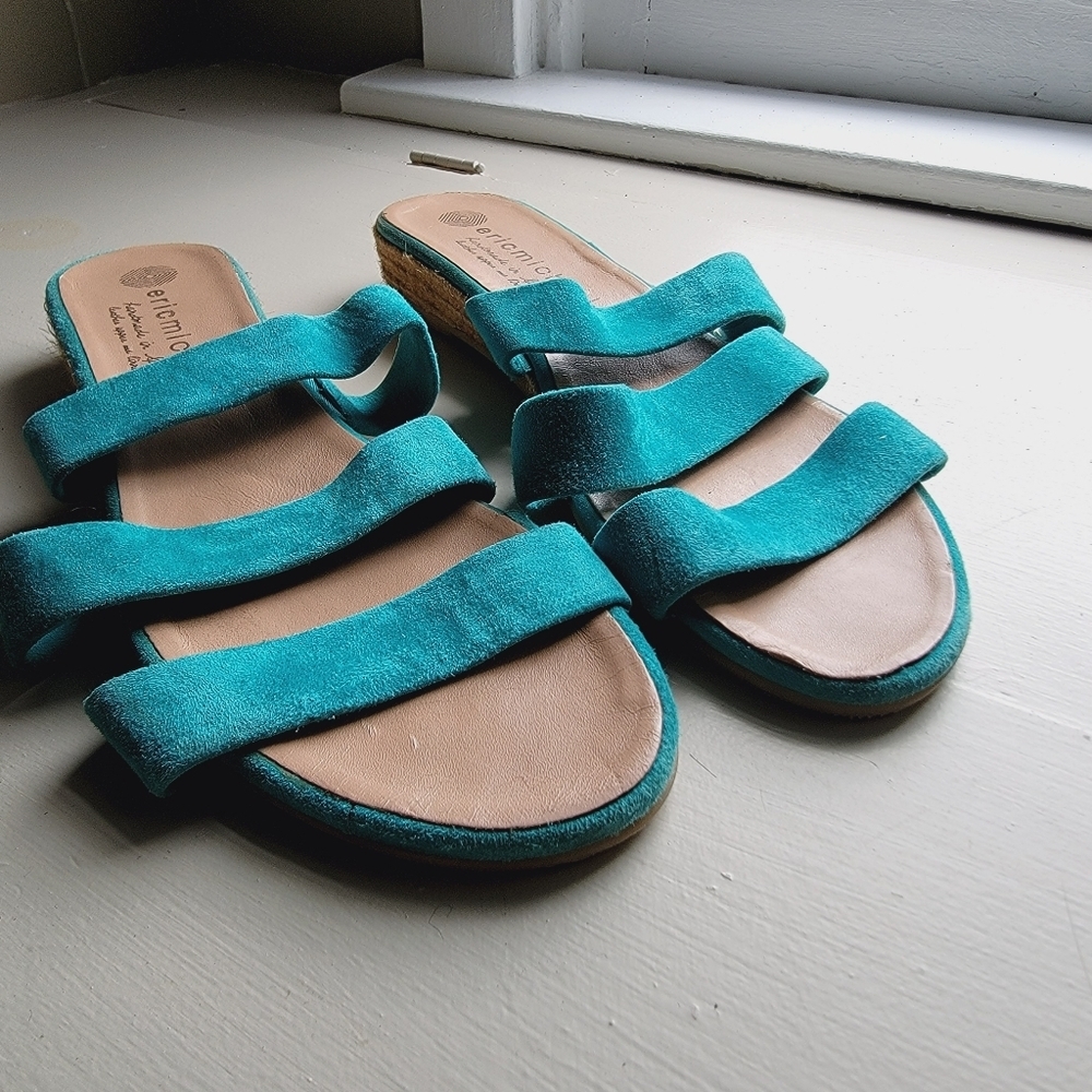 Eric Michael, Turquoise Sandal, 40 (81/2-9)